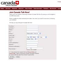 Canada Talk Now Surveys Website