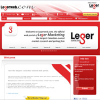 LegerWeb Surveys Website