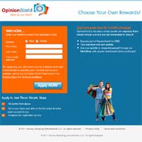 Opinion World Surveys Website