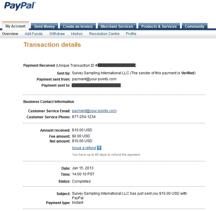 $10 PayPal Payment
